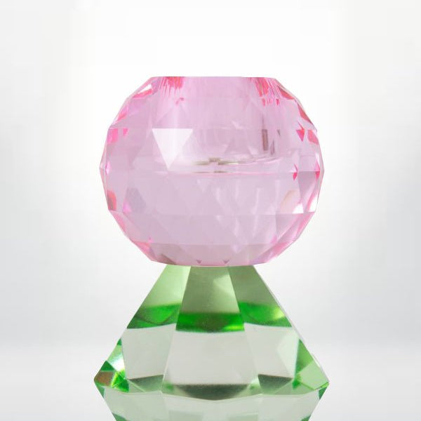 2 Tier Diamond Crystal Candle Holder - Joy