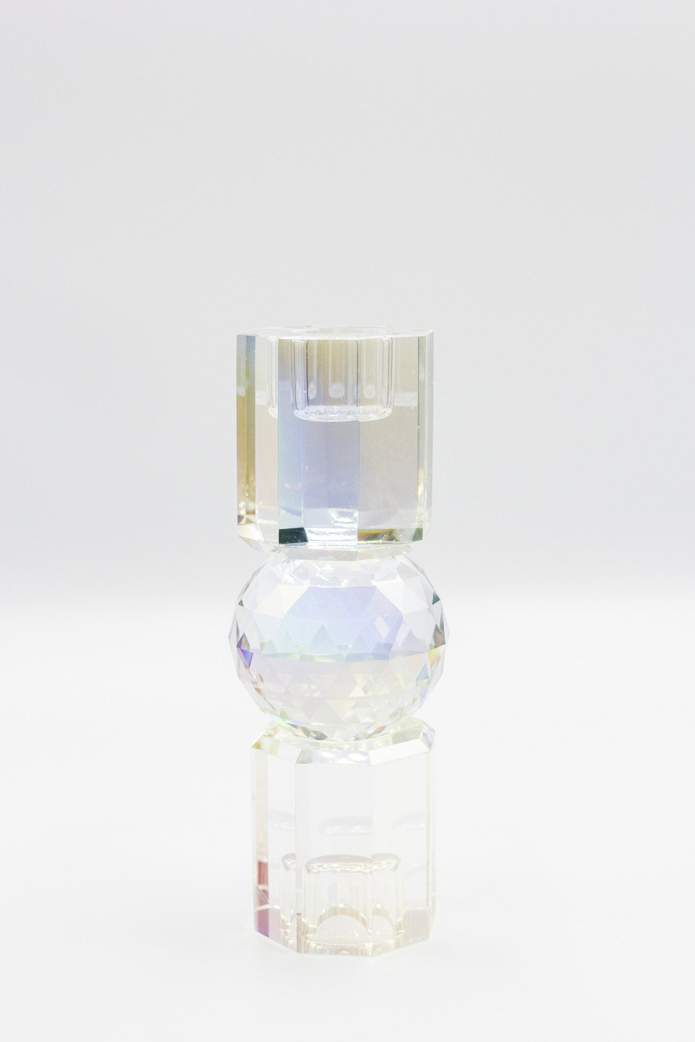 3 Tier Medium Crystal Candle Holder - Joy