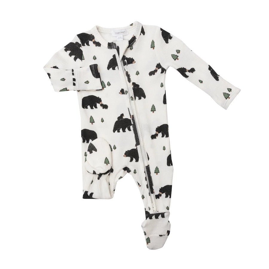Black Bear Bear Footie Pajama - Joy