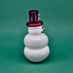 Glass Snowman Candy Cane Charlie - Joy