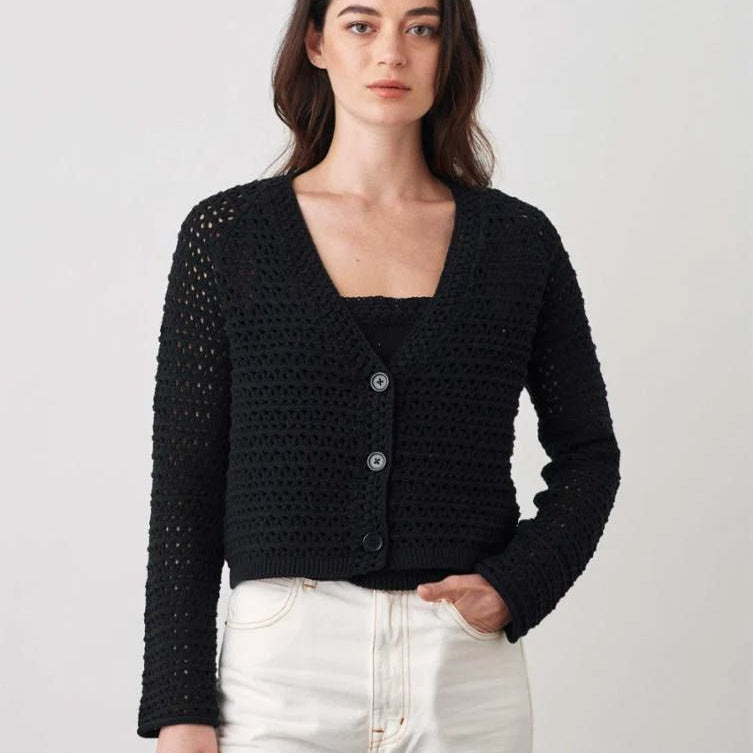 Italian Blend Crochet Cardigan - Joy