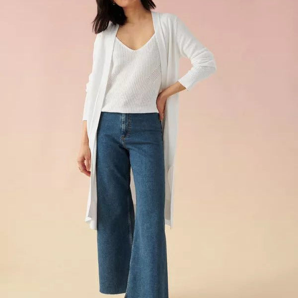 Linen Long Open Cardigan - Joy