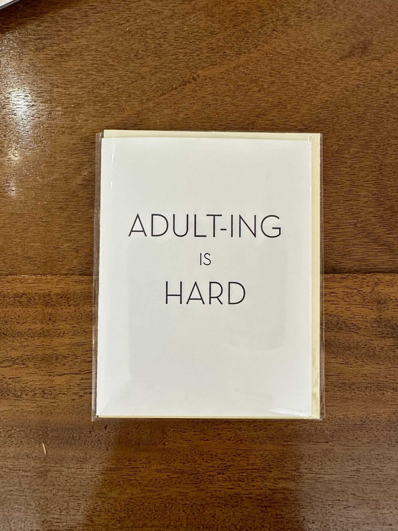 Adulting Hard Card - Joy