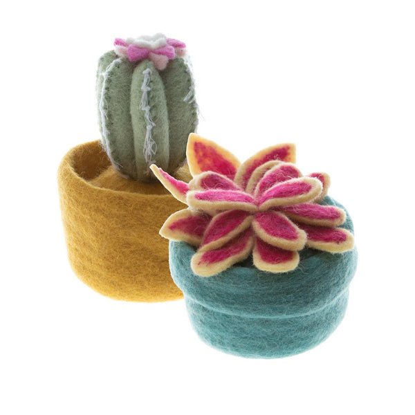 Cactus Pot Felt Flower - Joy