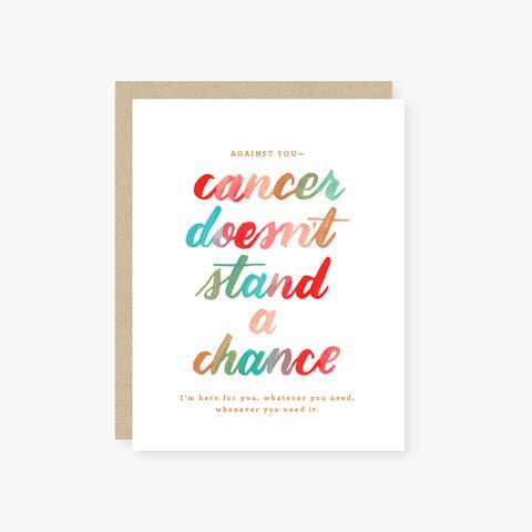 Cancer Doesn't Stand a Chance Card - Joy