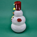 Glass Snowman Nutcracker - Joy