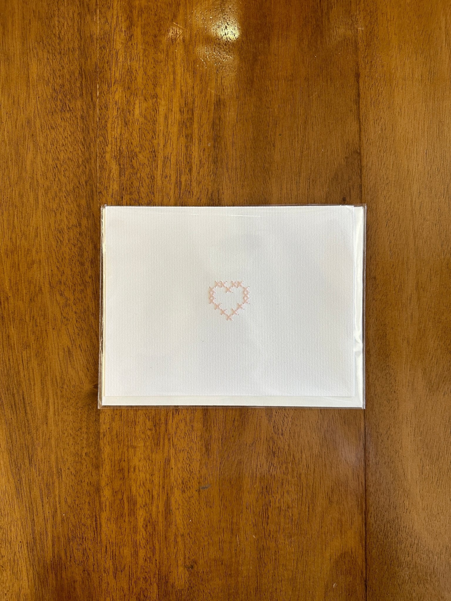 Heart Cross Stitch Card - Joy