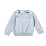 Light Blue Pullover Sweater - Joy