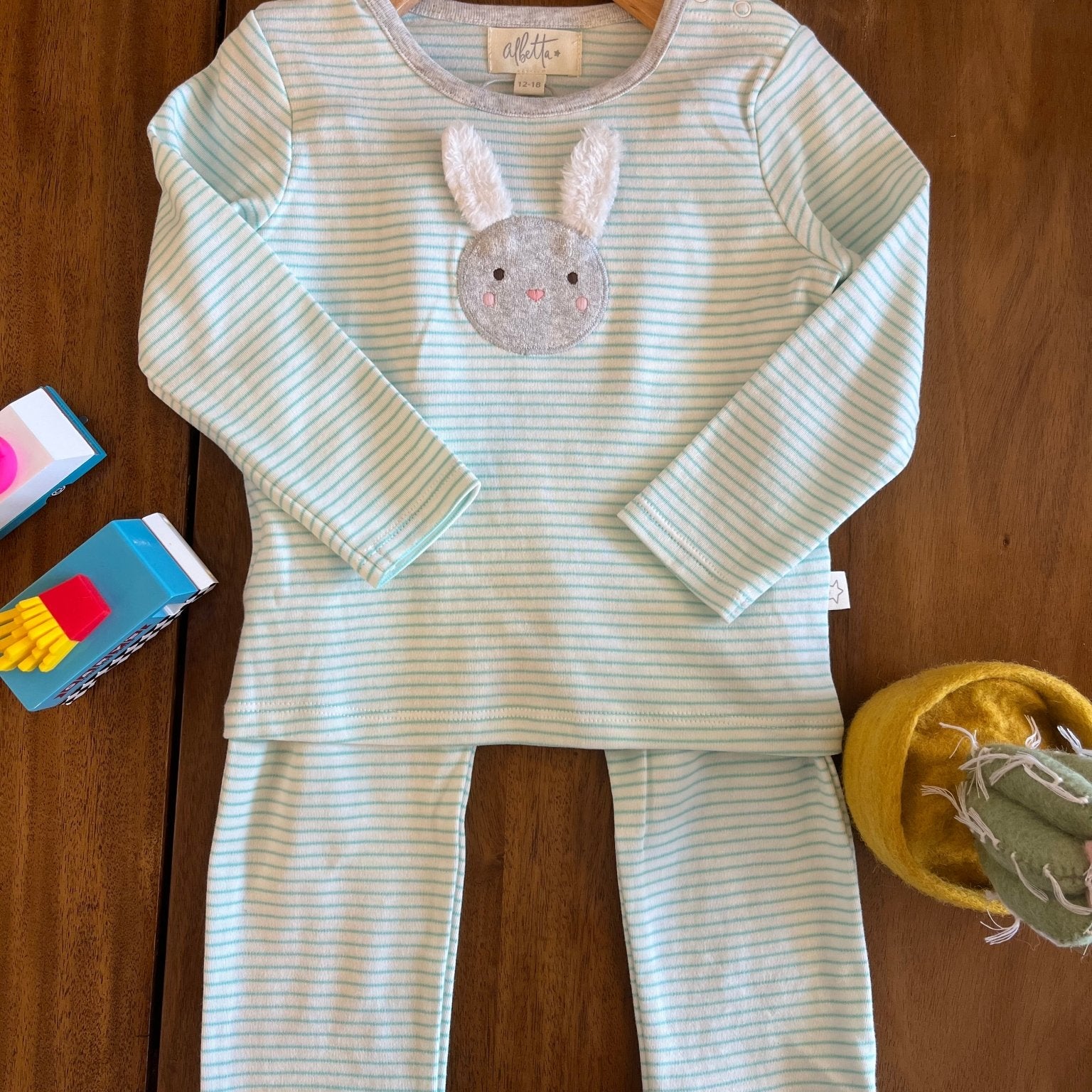 Long Sleeve Bunny Pajamas - Joy