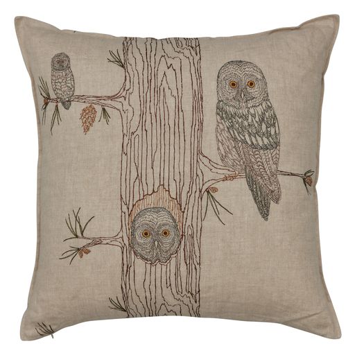 Owl Family Tree Pillow - Joy