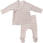 Pink Stripe Two Piece Pajamas - Joy