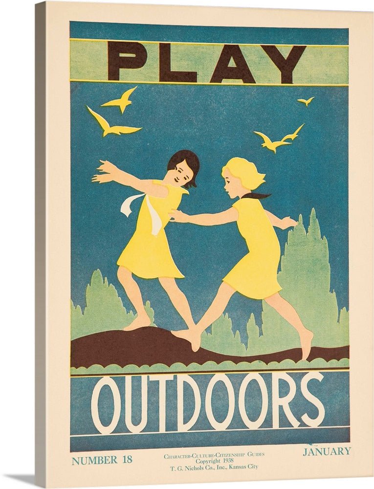 Play Outdoors, Citizenship Poster - Joy