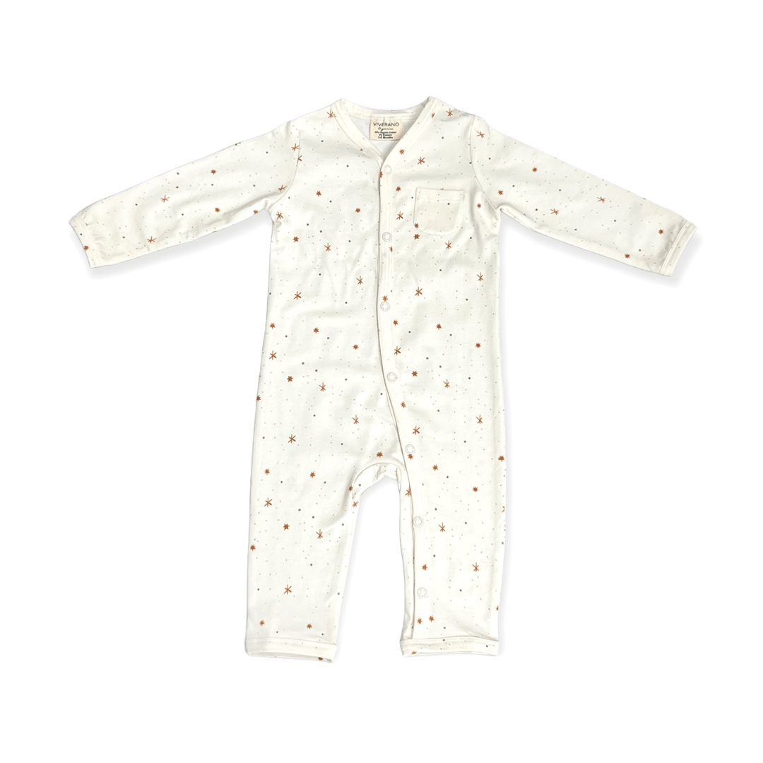 Stars Classic Button Baby Jumpsuit - Joy